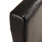 King PU Leather Bed Frame Black