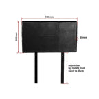 PU Leather Single Bed Headboard Bedhead - Black