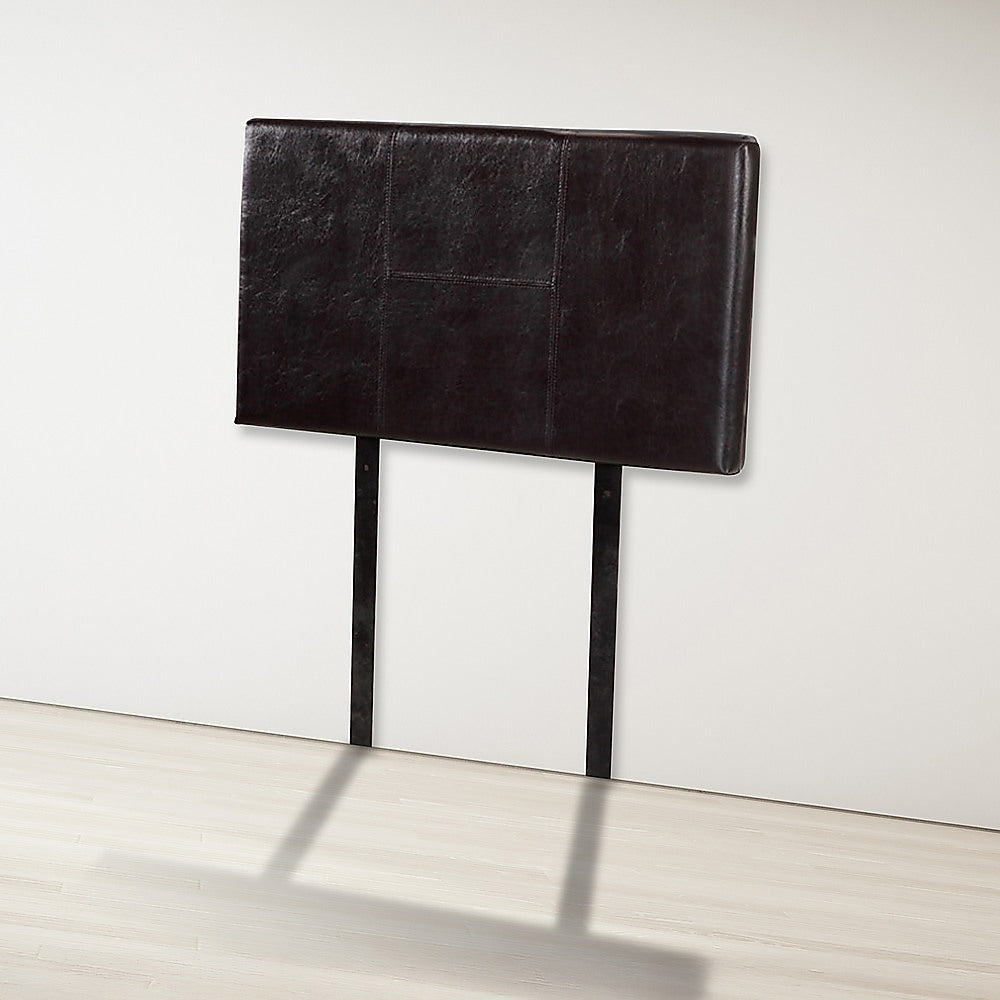 PU Leather Single Bed Headboard Bedhead - Brown