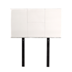 PU Leather Single Bed Headboard Bedhead - White