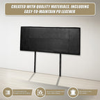 PU Leather Double Bed Headboard Bedhead - Black