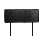 PU Leather Double Bed Headboard Bedhead - Black