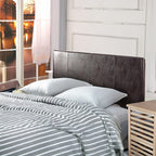 PU Leather Double Bed Headboard Bedhead - Brown