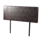 PU Leather Double Bed Headboard Bedhead - Brown