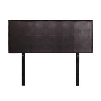 PU Leather Double Bed Headboard Bedhead - Brown