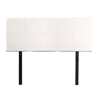 PU Leather Double Bed Headboard Bedhead - White