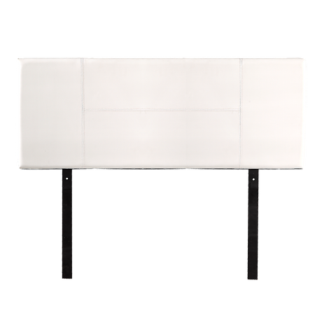 PU Leather Double Bed Headboard Bedhead - White
