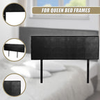 PU Leather Queen Bed Headboard Bedhead - Black