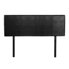 PU Leather Queen Bed Headboard Bedhead - Black