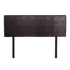 PU Leather Queen Bed Headboard Bedhead - Brown