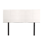 PU Leather Queen Bed Headboard Bedhead - White