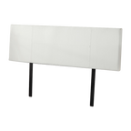 PU Leather King Bed Headboard Bedhead - White