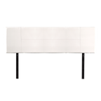 PU Leather King Bed Headboard Bedhead - White
