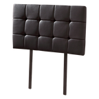 PU Leather Single Bed Deluxe Headboard Bedhead - Black