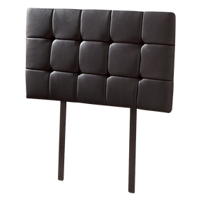 PU Leather Single Bed Deluxe Headboard Bedhead - Black