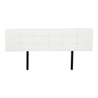 PU Leather King Bed Deluxe Headboard Bedhead - White