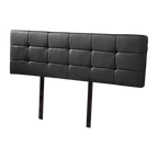 PU Leather King Bed Deluxe Headboard Bedhead - Black