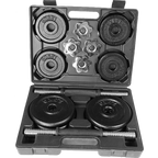 20kg Black Dumbbell Set with Carrying Case