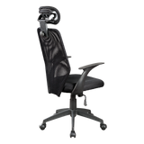 Ergonomic Black Mesh Office Chair with Headrest