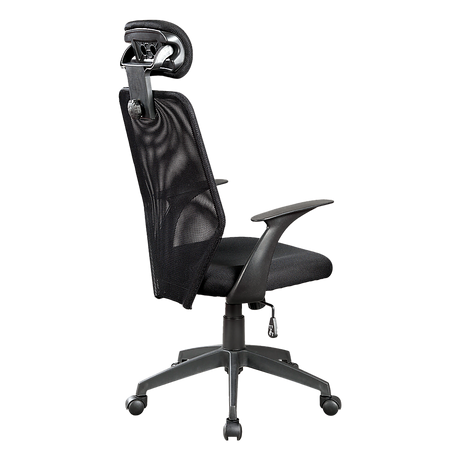 Ergonomic Black Mesh Office Chair with Headrest