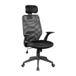 Ergonomic Black Mesh Office Chair with Headrest