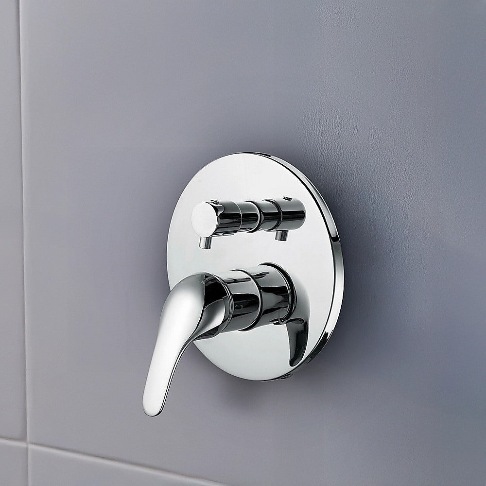 Chrome Bathroom Shower Wall Mixer Diverter w/ WaterMark