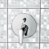 Chrome Bathroom Shower Wall Mixer Diverter w/ WaterMark