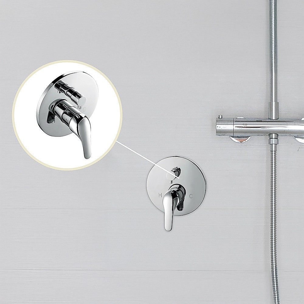 Chrome Bathroom Shower Wall Mixer Diverter w/ WaterMark