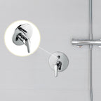 Chrome Bathroom Shower Wall Mixer Diverter w/ WaterMark