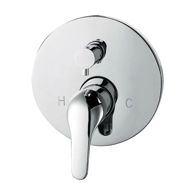 Chrome Bathroom Shower Wall Mixer Diverter w/ WaterMark
