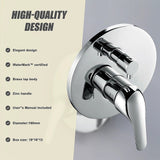 Chrome Bathroom Shower Wall Mixer Diverter w/ WaterMark