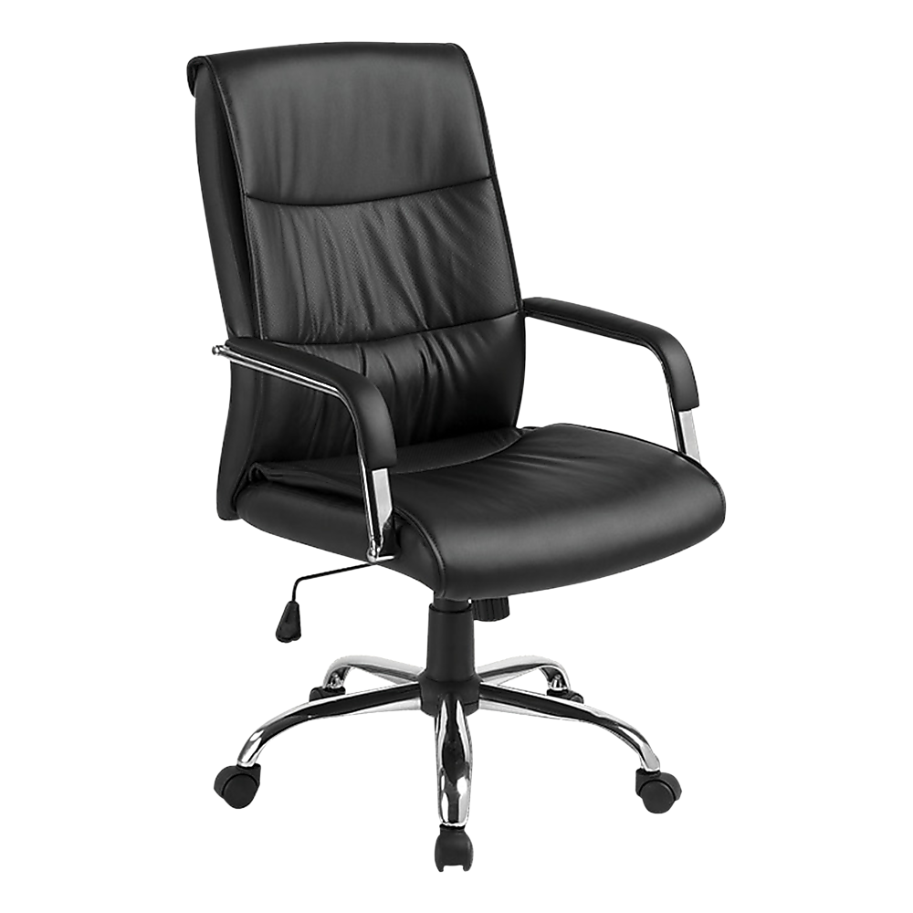 Executive PU Leather Office Chair with Lumbar Support