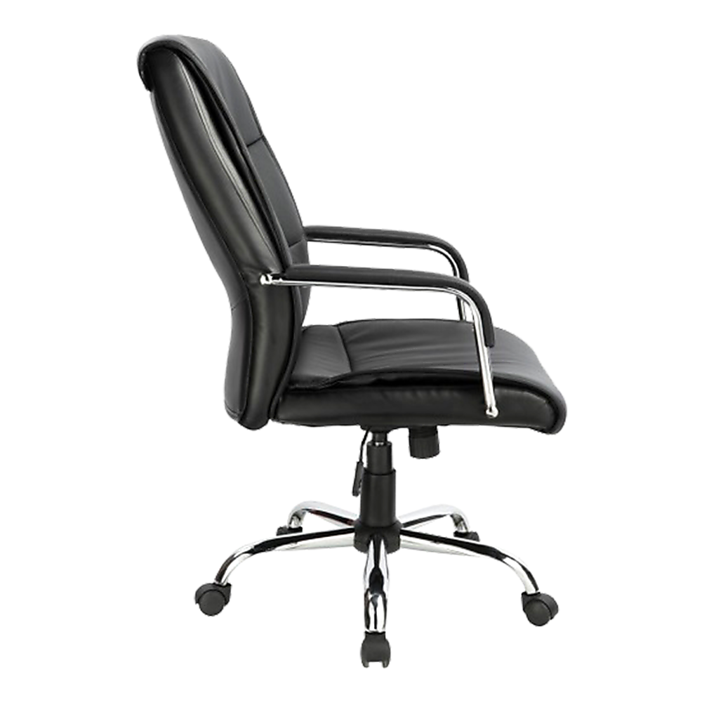 Executive PU Leather Office Chair with Lumbar Support