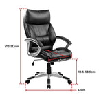 Executive PU Leather Office Chair - Black