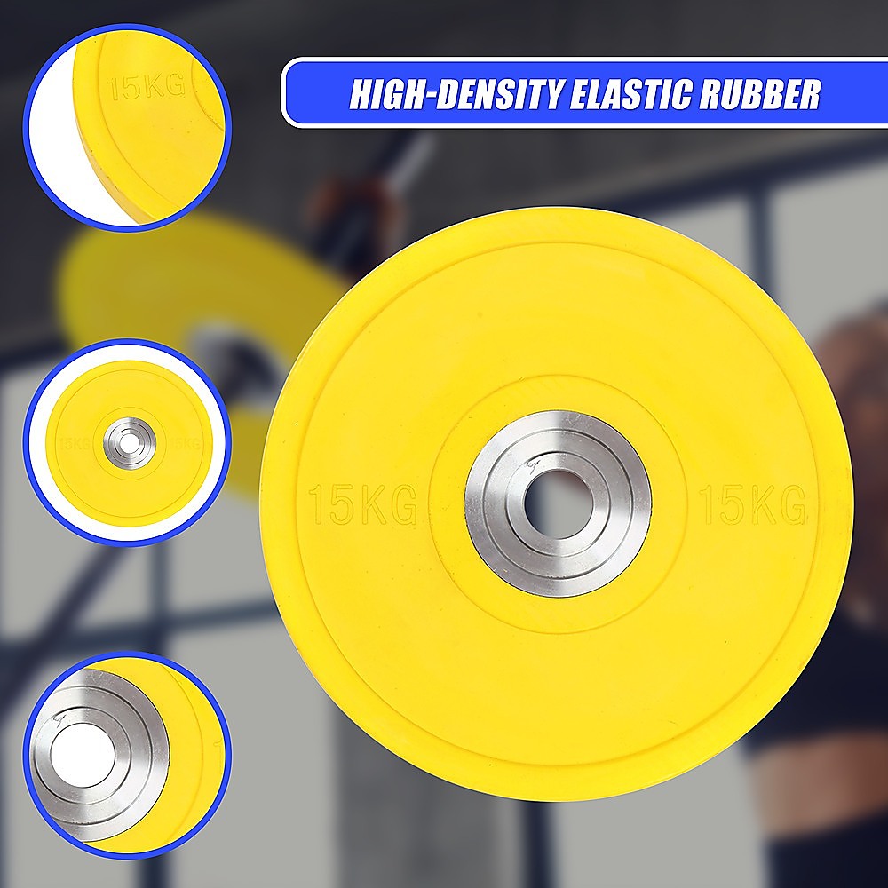 15KG PRO Olympic Rubber Bumper Plate