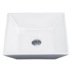 Bathroom Ceramic Rectangular Above Countertop Basin for Vanity