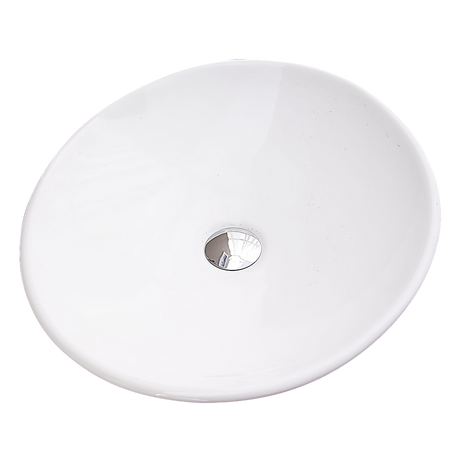 Bathroom Ceramic Oval Above Countertop Basin for Vanity