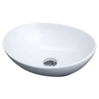 Above Counter Bathroom Vanity Oval Ceramic Basin