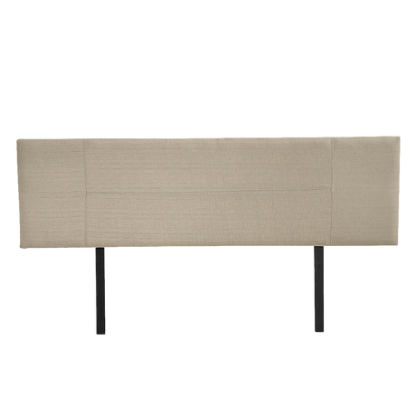Linen Fabric King Bed Headboard Bedhead - Beige