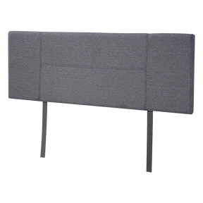 Linen Fabric Queen Bed Headboard Bedhead - Grey