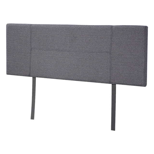 Linen Fabric Queen Bed Headboard Bedhead - Grey