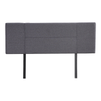 Linen Fabric Queen Bed Headboard Bedhead - Grey