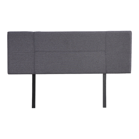 Linen Fabric Queen Bed Headboard Bedhead - Grey