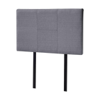 Linen Fabric Single Bed Headboard Bedhead - Grey