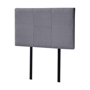 Linen Fabric Single Bed Headboard Bedhead - Grey
