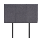 Linen Fabric Single Bed Headboard Bedhead - Grey