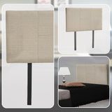 Linen Fabric Single Bed Headboard Bedhead - Beige