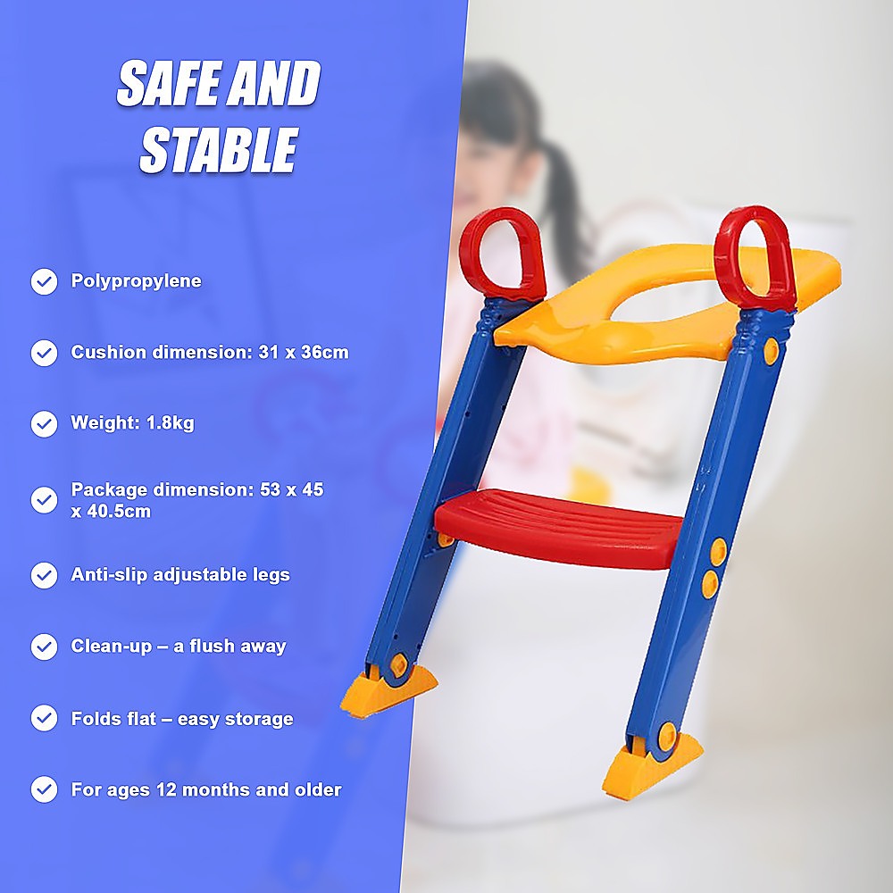 Kids Toilet Ladder Toddler Potty Training Seat