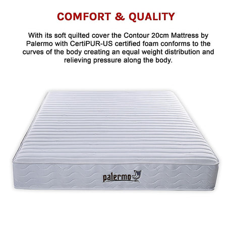 Palermo Contour 20cm Encased Coil Mattress