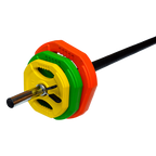 20kg Standard Rubber Coloured Barbell